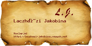 Laczházi Jakobina névjegykártya